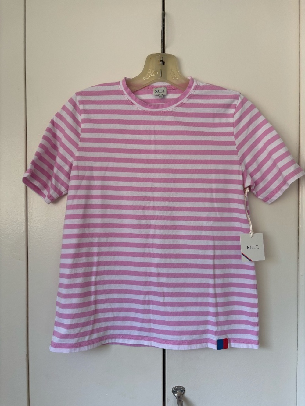 NWT Kule striped pink short sleeve t-shirt - Picture 2 of 5